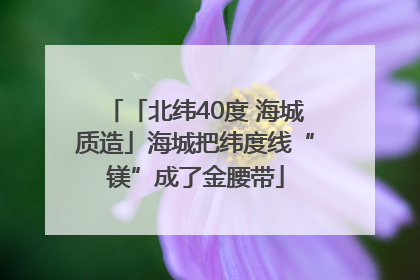 「北纬40度 海城质造」海城把纬度线“镁”成了金腰带