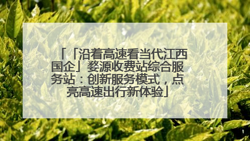 「沿着高速看当代江西国企」婺源收费站综合服务站：创新服务模式，点亮高速出行新体验