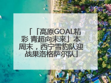 「高原GOAL精彩 青超向未来」本周末，西宁雪豹队迎战果洛格萨尔队