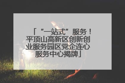 “一站式”服务！平顶山高新区创新创业服务园区党企连心服务中心揭牌