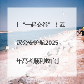 “一起交卷”！武汉公安护航2025年高考顺利收官