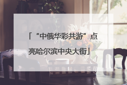“中俄华彩共游”点亮哈尔滨中央大街