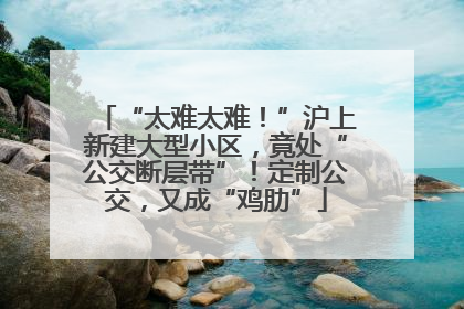 “太难太难！”沪上新建大型小区，竟处“公交断层带”！定制公交，又成“鸡肋”
