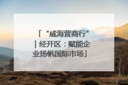 “威海营商行”｜经开区：赋能企业扬帆国际市场