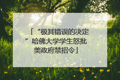 “极其错误的决定”哈佛大学学生怒批美政府禁招令
