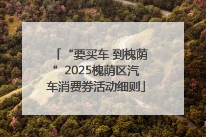 “要买车 到槐荫”2025槐荫区汽车消费券活动细则