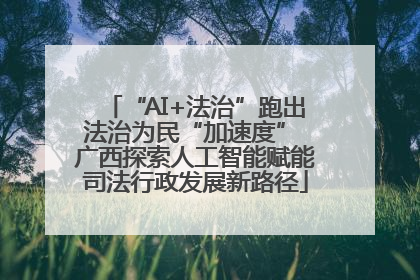 “AI+法治”跑出法治为民“加速度” 广西探索人工智能赋能司法行政发展新路径