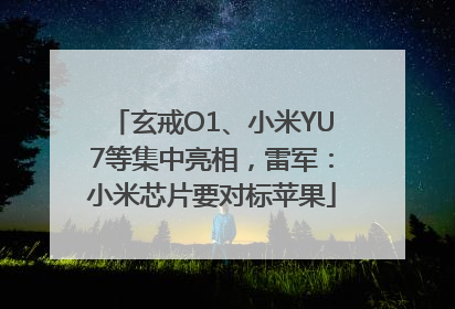 玄戒O1、小米YU7等集中亮相，雷军：小米芯片要对标苹果