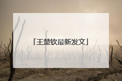 王楚钦最新发文