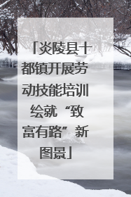 炎陵县十都镇开展劳动技能培训 绘就“致富有路”新图景