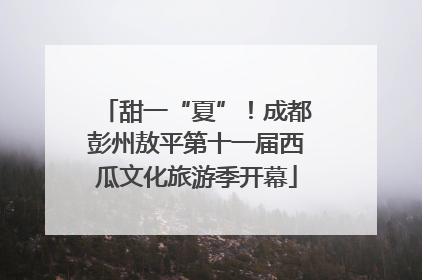 甜一“夏”！成都彭州敖平第十一届西瓜文化旅游季开幕
