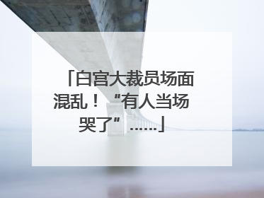 白宫大裁员场面混乱！“有人当场哭了”……