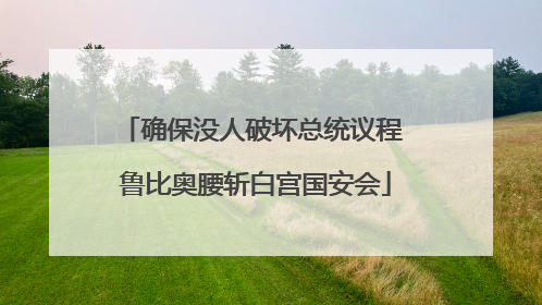 确保没人破坏总统议程 鲁比奥腰斩白宫国安会