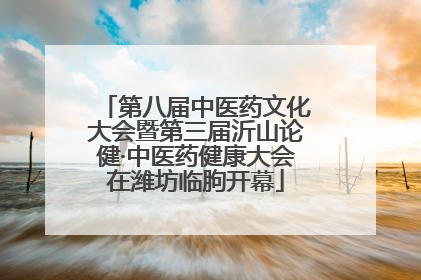 第八届中医药文化大会暨第三届沂山论健·中医药健康大会在潍坊临朐开幕