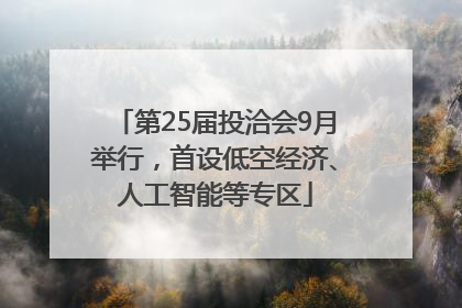 第25届投洽会9月举行，首设低空经济、人工智能等专区
