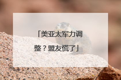 美亚太军力调整？盟友慌了