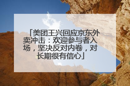 美团王兴回应京东外卖冲击：欢迎参与者入场，坚决反对内卷，对长期很有信心