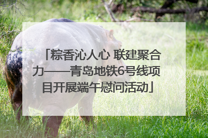 粽香沁人心 联建聚合力——青岛地铁6号线项目开展端午慰问活动