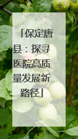 保定唐县：探寻医院高质量发展新路径