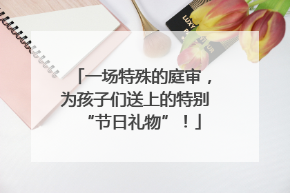 一场特殊的庭审，为孩子们送上的特别“节日礼物”！