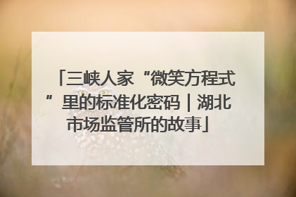 三峡人家“微笑方程式”里的标准化密码｜湖北市场监管所的故事