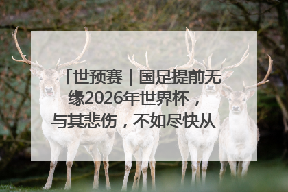 世预赛｜国足提前无缘2026年世界杯，与其悲伤，不如尽快从选帅开始重建