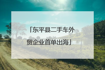 东平县二手车外贸企业首单出海