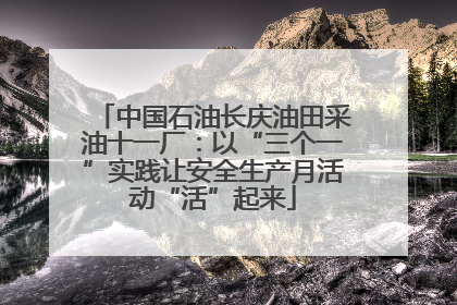 中国石油长庆油田采油十一厂：以“三个一”实践让安全生产月活动“活”起来