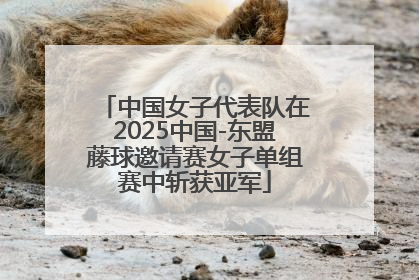 中国女子代表队在2025中国-东盟藤球邀请赛女子单组赛中斩获亚军