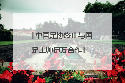 中国足协终止与国足主帅伊万合作