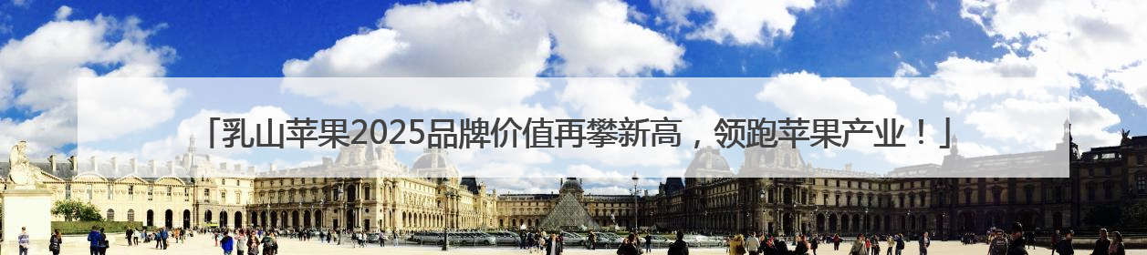 乳山苹果2025品牌价值再攀新高，领跑苹果产业！