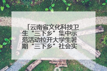 云南省文化科技卫生“三下乡”集中示范活动拉开大学生暑期“三下乡”社会实践活动序幕