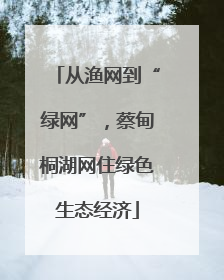 从渔网到“绿网”，蔡甸桐湖网住绿色生态经济