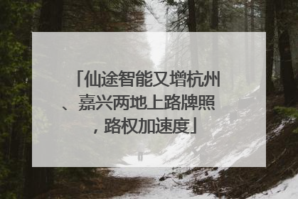 仙途智能又增杭州、嘉兴两地上路牌照，路权加速度