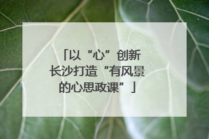 以“心”创新 长沙打造“有风景的心思政课”