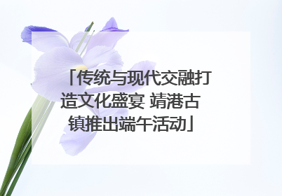 传统与现代交融打造文化盛宴 靖港古镇推出端午活动