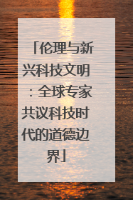 伦理与新兴科技文明：全球专家共议科技时代的道德边界