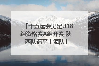 十五运会男足U18组资格赛A组开赛 陕西队逼平上海队