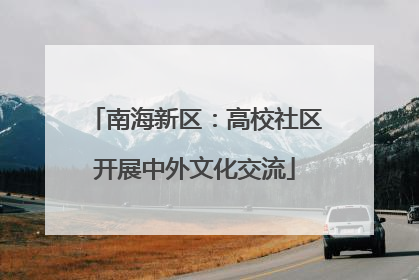 南海新区：高校社区开展中外文化交流