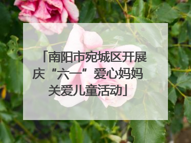 南阳市宛城区开展庆“六一”爱心妈妈关爱儿童活动