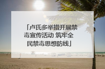 卢氏多举措开展禁毒宣传活动 筑牢全民禁毒思想防线