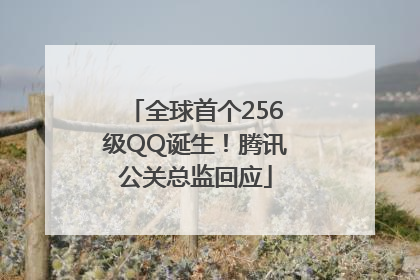 全球首个256级QQ诞生！腾讯公关总监回应