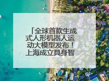 全球首款生成式人形机器人运动大模型发布！上海成立具身智能数据联盟