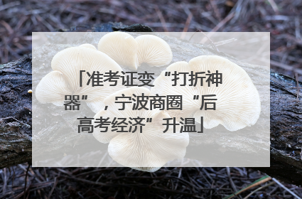 准考证变“打折神器”，宁波商圈“后高考经济”升温