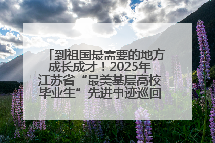 到祖国最需要的地方成长成才！2025年江苏省“最美基层高校毕业生”先进事迹巡回宣讲会在宁启动