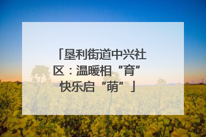 垦利街道中兴社区：温暖相“育” 快乐启“萌”