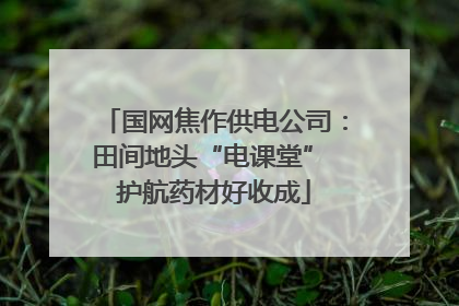 国网焦作供电公司：田间地头“电课堂” 护航药材好收成