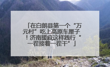 在白朗县第一个“万元村”吃上高原车厘子！济南援藏这样践行“一茬接着一茬干”