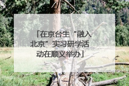 在京台生“融入北京”实习研学活动在顺义举办