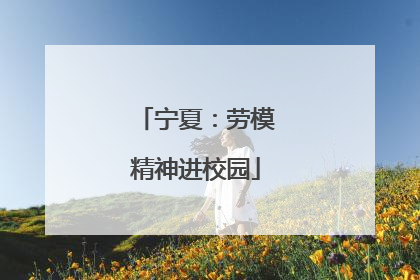 宁夏：劳模精神进校园